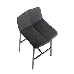 Muubs Chamfer Barstol H75 - Antracit/Sort