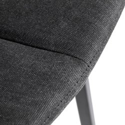 Muubs Chamfer Barstol H75 - Antracit/Sort