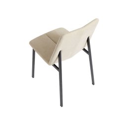 Muubs Chamfer Spisebordsstol - Desert/Sort