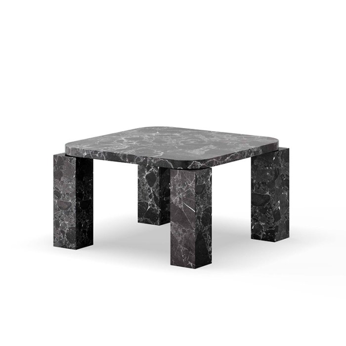 New Works Atlas Sofabord 60x60 cm - Costa Black Marble