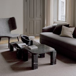 New Works Atlas Sofabord 82x82 cm - Costa Black Marble
