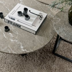 New Works Florence Sidebord 50 cm - Gris du Marais Marble