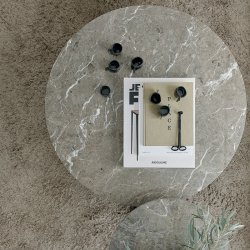 New Works Florence Sofabord 90 cm - Gris du Marais Marble