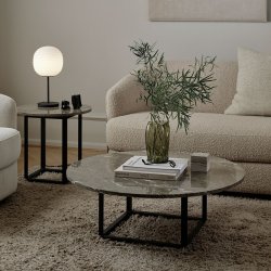 New Works Florence Sidebord 50 cm - Gris du Marais Marble