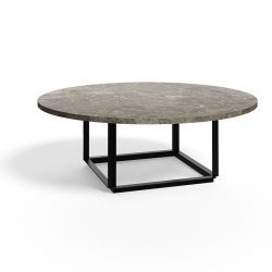 New Works Florence Sofabord 90 cm - Gris du Marais Marble