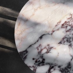 New Works Florence Sidebord 50 cm - White Viola Marble