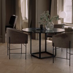 New Works Florence Spisebord 120 cm - Black Marquina Marble