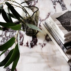 New Works Florence Spisebord 145 cm - White Viola Marble