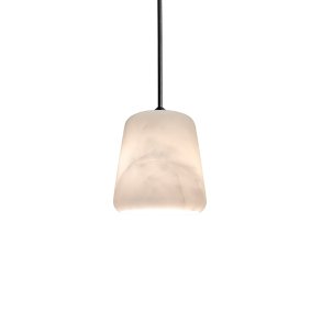 New Works Material Pendel - Hvid Marmor u/ Hvid Inderskrm