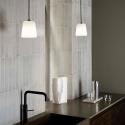 New Works Material Pendel - Hvid Opal