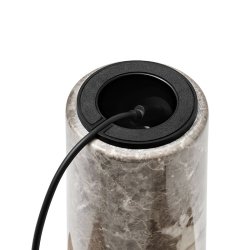 New Works Kizu Portable Bordlampe - Gris du Marais Marmor m. Hvid Akryl 