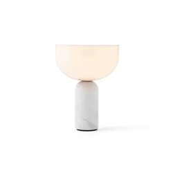New Works Kizu Portable Bordlampe - Hvid Marmor og Akryl