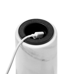 New Works Kizu Portable Bordlampe - Hvid Marmor og Akryl