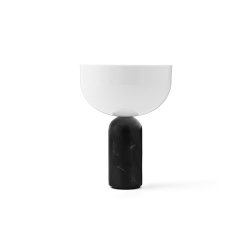 New Works Kizu Portable Bordlampe - Sort Marmor og Hvid Akryl
