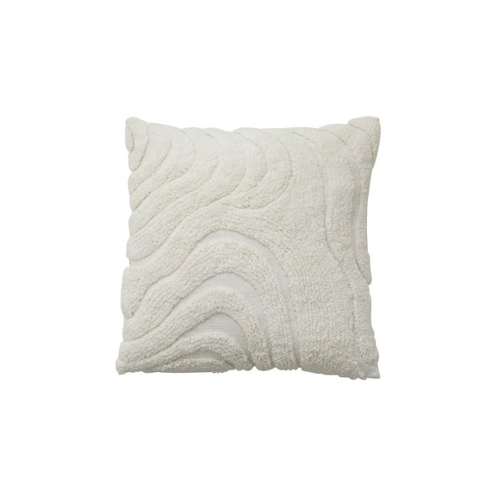 Nordal Tufe Pudebetrk - 48x48 cm - Creme