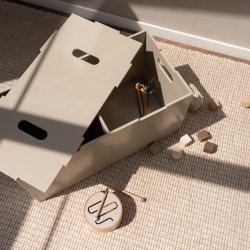 Nofred Cube Long Opbevaringsbnk Beige