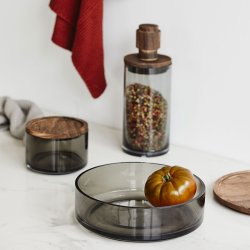 Nordal Basil Opbevaringsglas L - Smoke