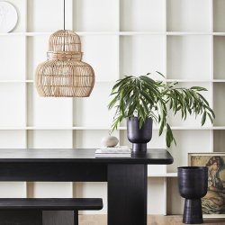 Nordal Budva Lampeskrm - Rattan