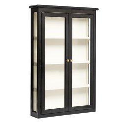 Nordal Classic Vgskab - 120x82 cm - Sort/Hvid