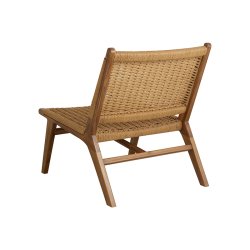 Nordal Club Lounge Stol Teaktr/Flet