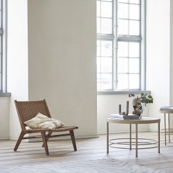 Nordal Club Lounge Stol Teaktr/Flet