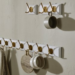 Nordal Edgy Knager�kke m/ 1 Knage Hvid