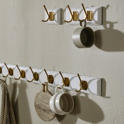 Nordal Edgy Knager�kke m/ 2 Knager Hvid