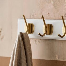 Nordal EDGY Knagerkke m/ 3 Knager Hvid