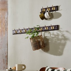 Nordal EDGY Knager�kke m/ 3 Knager M�rkebrun