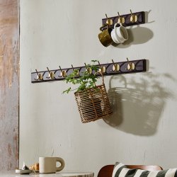 Nordal EDGY Knager�kke m/ 3 Knager M�rkebrun