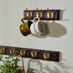 Nordal EDGY Knager�kke m/ 3 Knager M�rkebrun