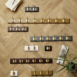 Nordal EDGY Knager�kke m/ 3 Knager M�rkebrun