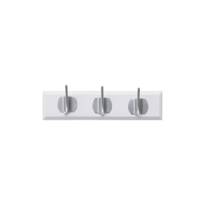 Nordal Edgy Knager�kke m/ 3 Knager Hvid/Kromfinish