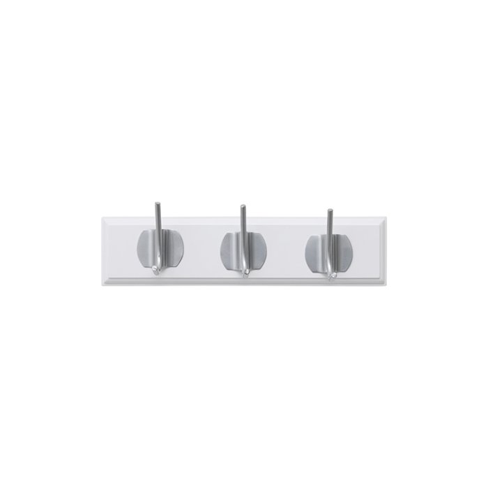Nordal Edgy Knager�kke m/ 3 Knager Hvid/Kromfinish