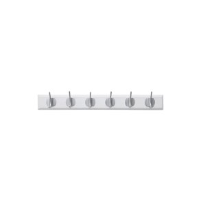 Nordal Edgy Knager�kke m/ 6 Knager Hvid/Kromfinish