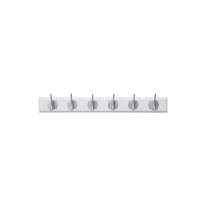 Nordal Edgy Knager�kke m/ 6 Knager Hvid/Kromfinish