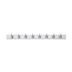 Nordal Edgy Knager�kke m/ 8 Knager Hvid/Kromfinish