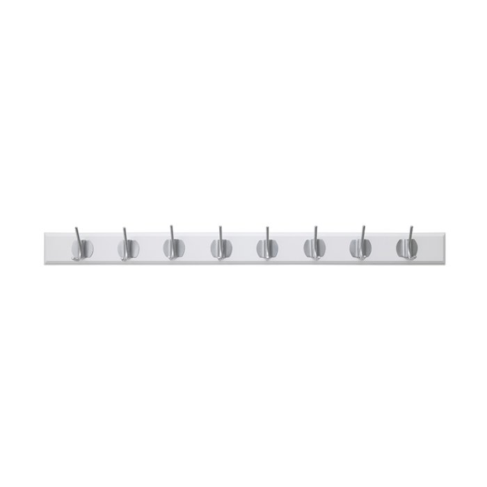 Nordal Edgy Knager�kke m/ 8 Knager Hvid/Kromfinish