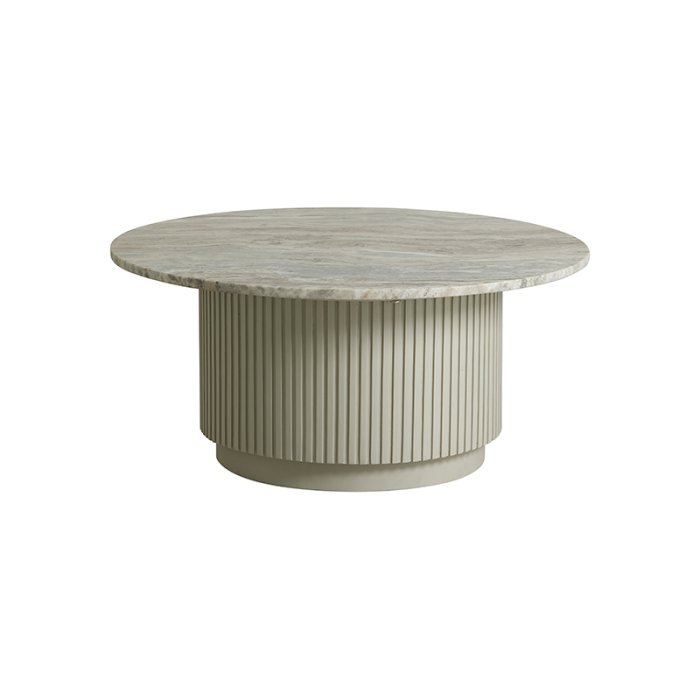 Nordal Erie Rundt Sofabord Beige