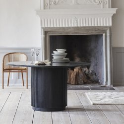 Nordal Erie Rundt Spisebord Sort
