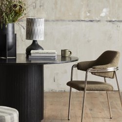 Nordal Erie Rundt Spisebord Sort