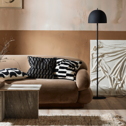 Nordal Furud Pudebetrk 48x48 cm Rhvid/Sort