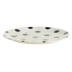 Nordal Grainy Desserttallerken - 15 cm - Sand/Mrkebl