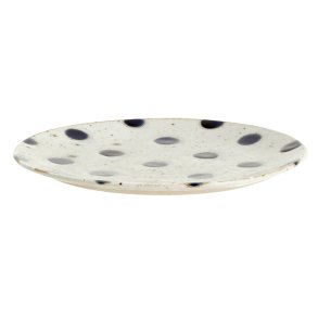 Nordal Grainy Desserttallerken - 15 cm - Sand/Mrkebl