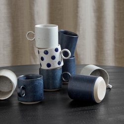 Nordal Grainy Krus m. hank - Sand/Mrkebl