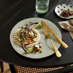 Nordal Bestik - Mat Guld Finish - 4 dele