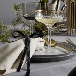 Nordal Bestik - Mat Guld Finish - 4 dele