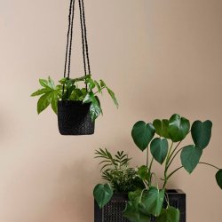 Nordal Jute Hnge Urtepotte - Sort - M