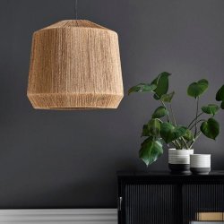 Nordal Jute Lampeskrm - 50 cm - Natur