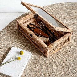 Nordal Jute Tppe - Rundt - 150 cm - Natur 